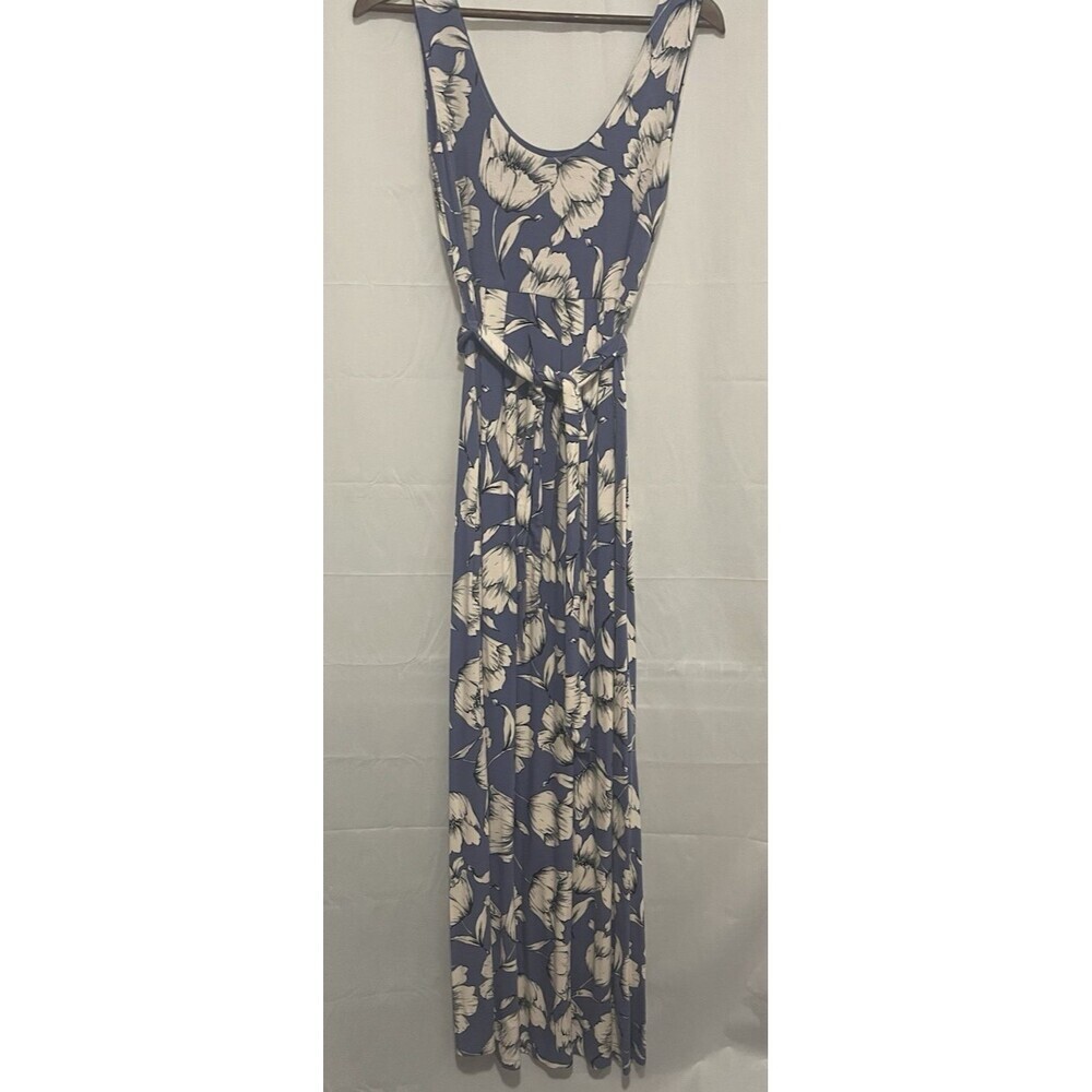 A Pea in the Pod Maternity Dress Maxi Purple Floral Small